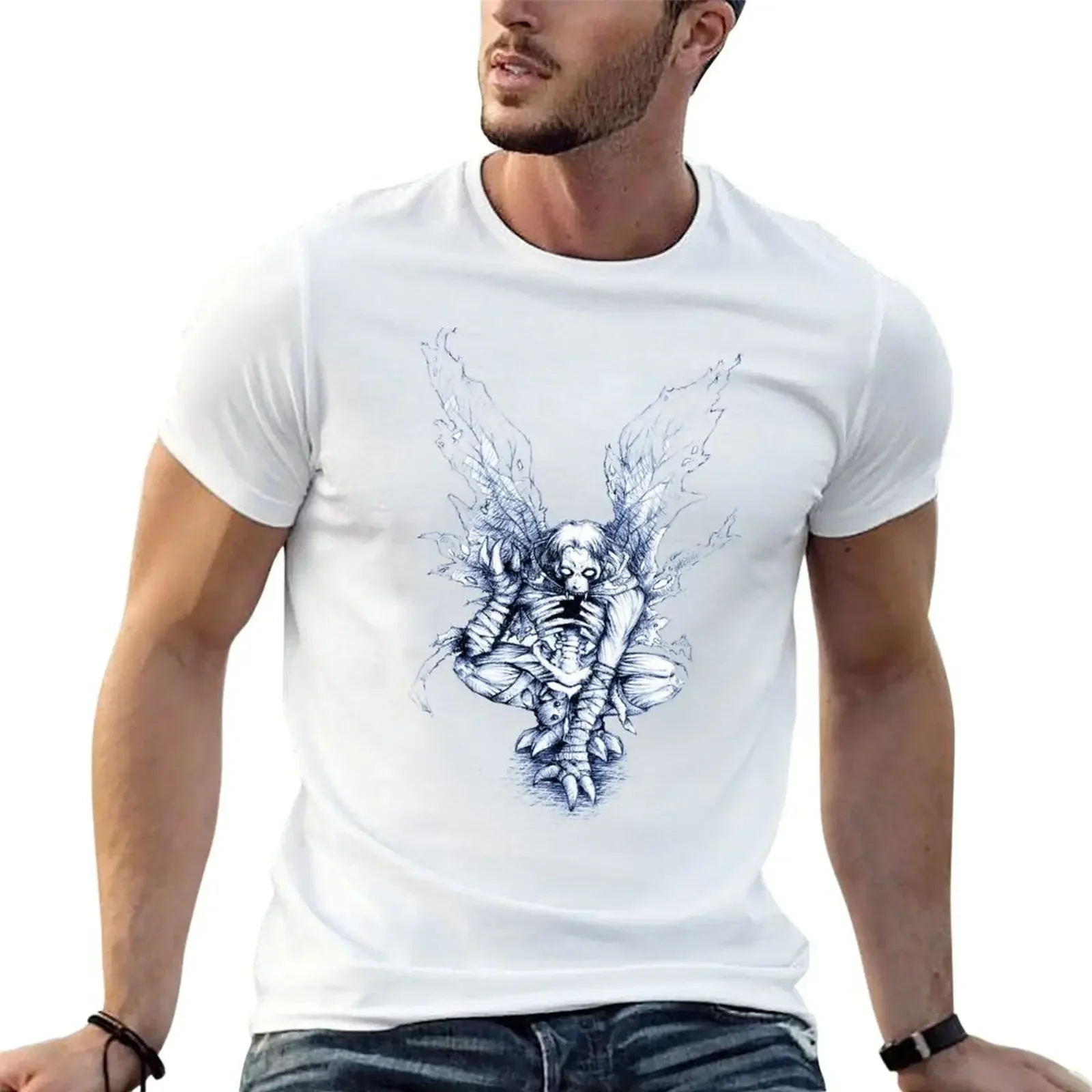 Raziel T-Shirt man clothes vintage t shirts men tshirt