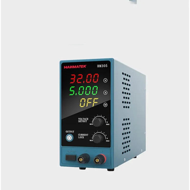 30V 10A High-Precision DC Power Supply Mini Low Noise Artificial Power Regulator Anti-Mishandling Safety Lock Multi-Scene Use.