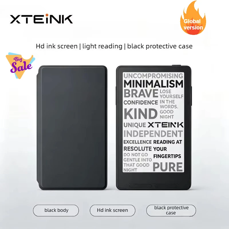 XTEINK X3 Global Version E-ink Reader with Magnetic Protective Shell Support CrossPoint Firmware No Region Lock X3 E-book Reader