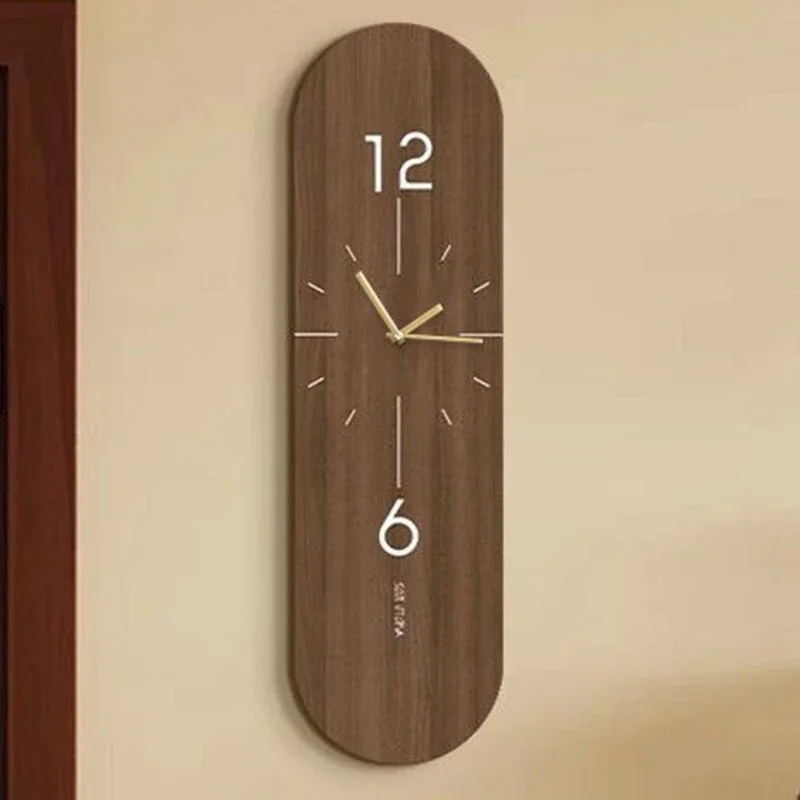 Vintage Pendulum Wall Clocks Silent Living Room Wall Clocks Luxury Modern Decoration Clock Large Noiseless Clock Nordic Interior
