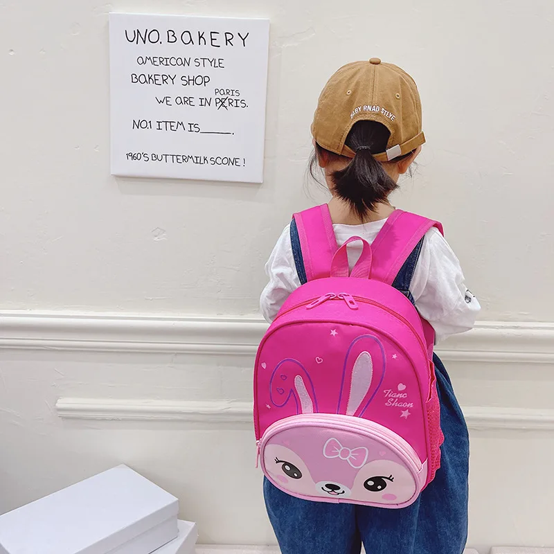 2023 New Cartoon Little Tiger Rabbit Children's School Bag Kindergarten Lightweight Backpacks for Boys and Girls Large Capacity