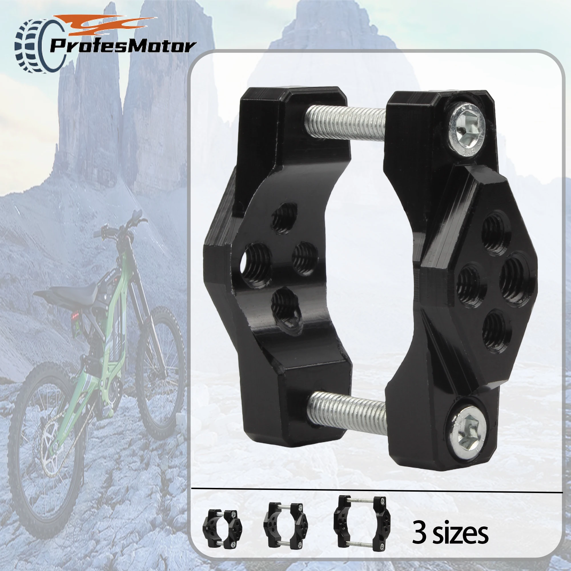 

Motorcycle Fork Tube Handlebar Bracket 32-54mm Bracket Handlebar Bumper Clamp Auxiliary Spotlight Headlight Mount Clip Parts