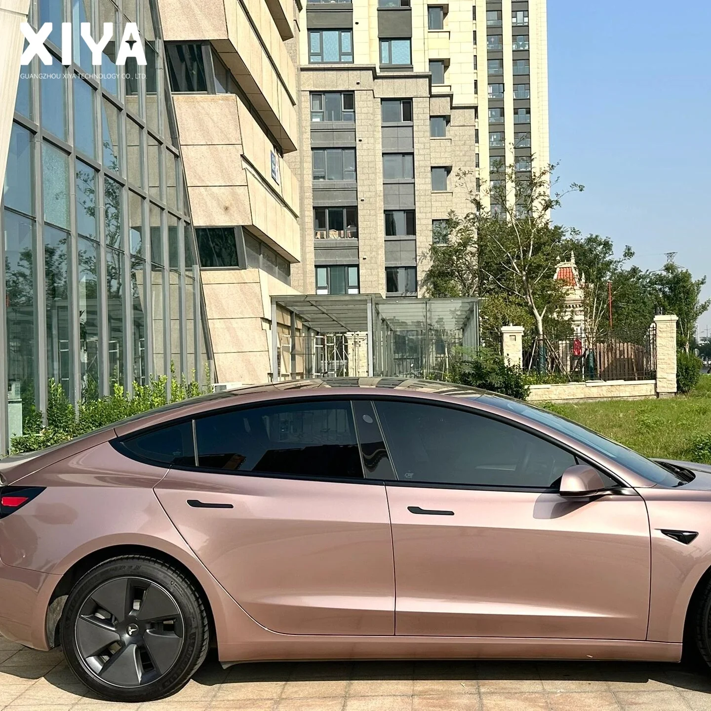 PET Frozen Berry Metallic Air Bubble Gratis Carrosserie Sticker Super Glanzende Ice Berry Roze Vinyl Car Wrapping Film Vinyl Roll