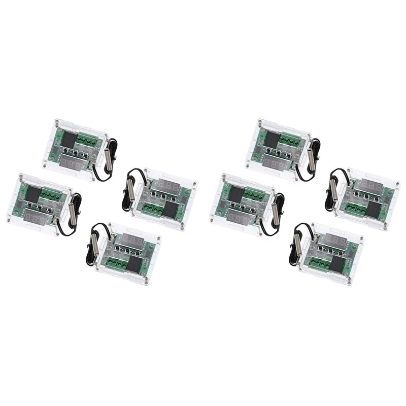 A7THK-8 PCS W1209 With Case 12V DC Digital Temperature Control Board Micro-Type Digital Thermostat-50-110℃