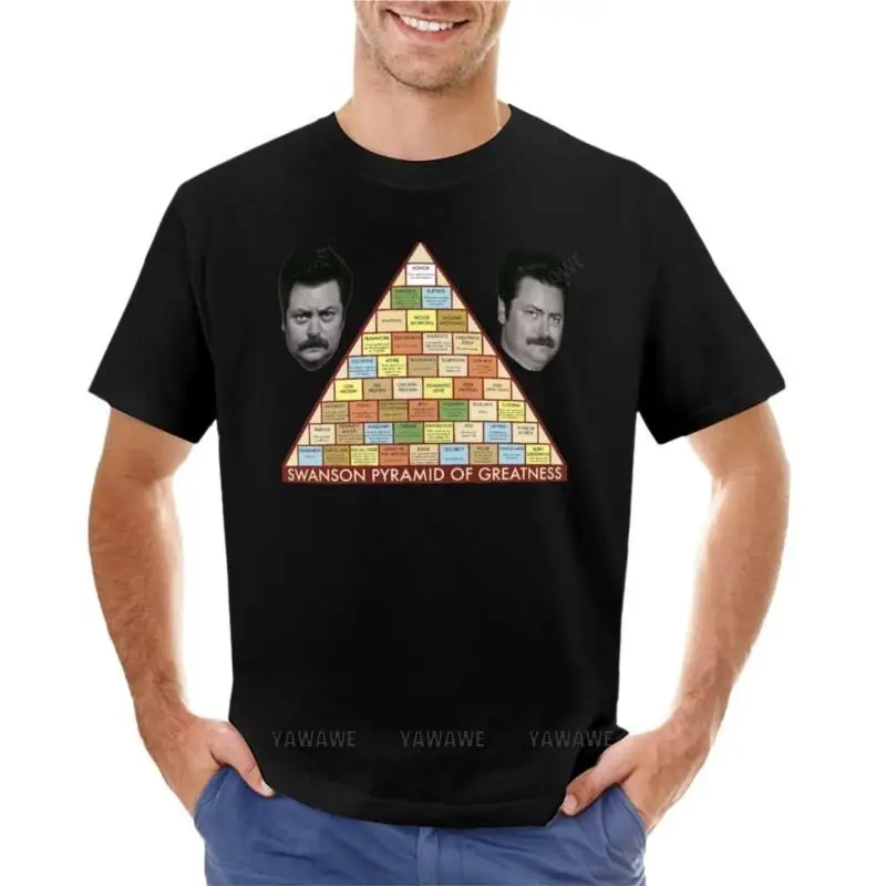 Swanson Pyramid of Greatness T-Shirt cute tops  shirt boys animal print shirt graphic t shirt mens plain t shirts