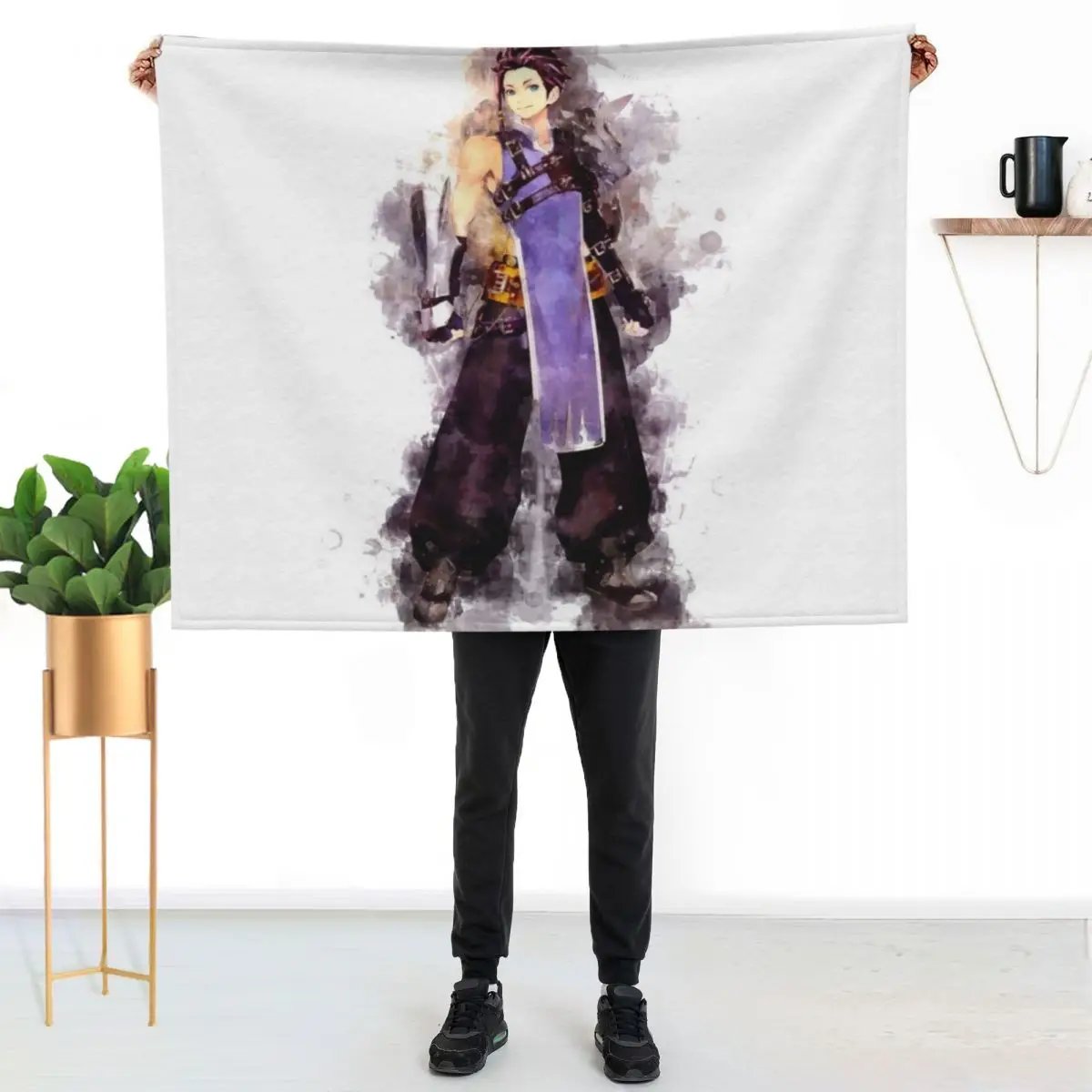 

Law - Tales of Arise (Watercolor) Throw Blanket Soft Home Decor Blanket for Couch Bedroom