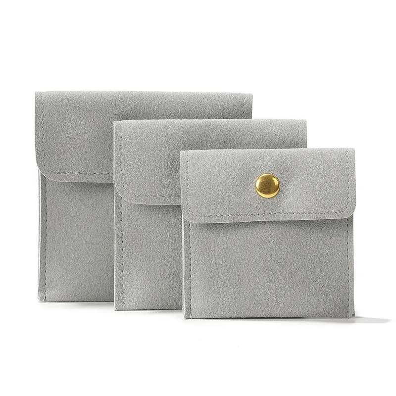 Velvet Jewelry Pouch, Snap Fastener Envelope Jewelry Pouch,Jewelry packaging Pouch