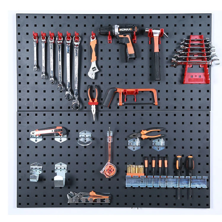 Tools Display Stand Garage Hardware Wall Tool Display Metal Pegboard with Hook Peg Board NEW