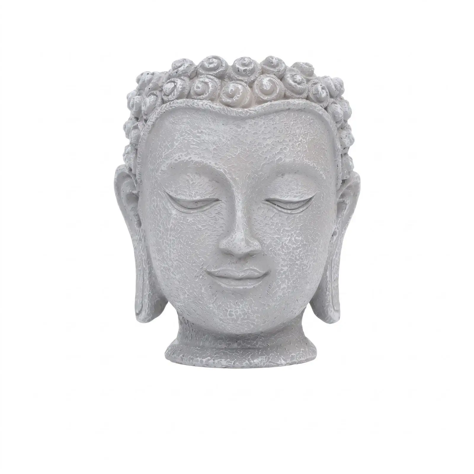 Meditation Planter Resin Flower Pot Home Decor Zen Inspired Vase Desktop Buddhist Art for Living Room