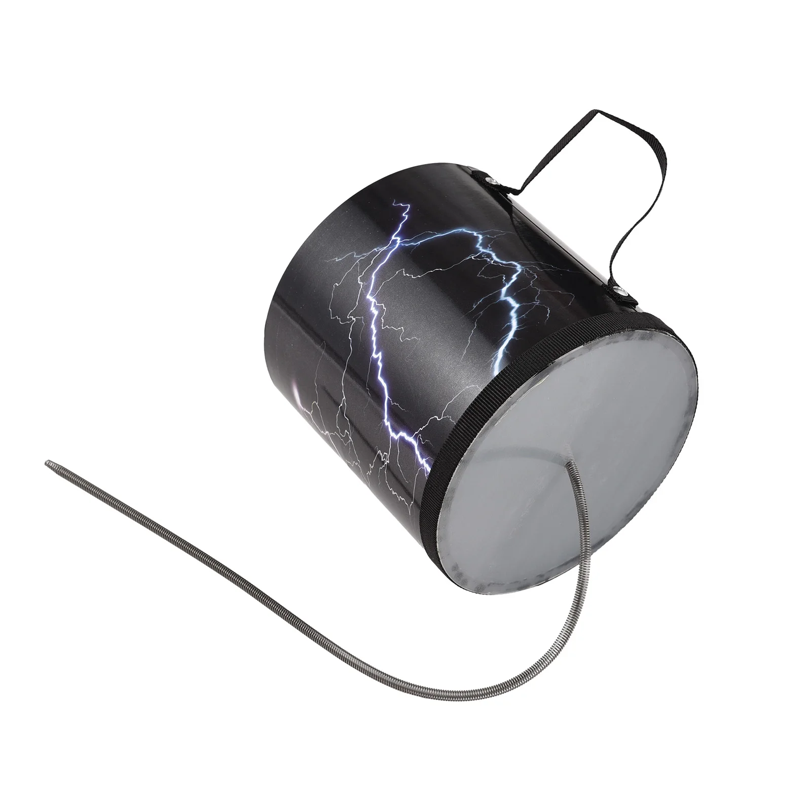 6 Inch Spring Drum Thunder Drum Sound Effect Instrument Wooden Lightweight Portable Thunder Tube Sound Maker Thunder Sound