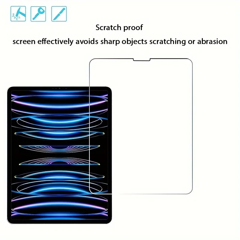 Displays chutz folie aus gehärtetem Glas für iPad Pro 12,9 11 6. 10,9 Luft 5 4 3 2 1 9 9 10 10. Generation Mini 6 10,2 9,7 Film