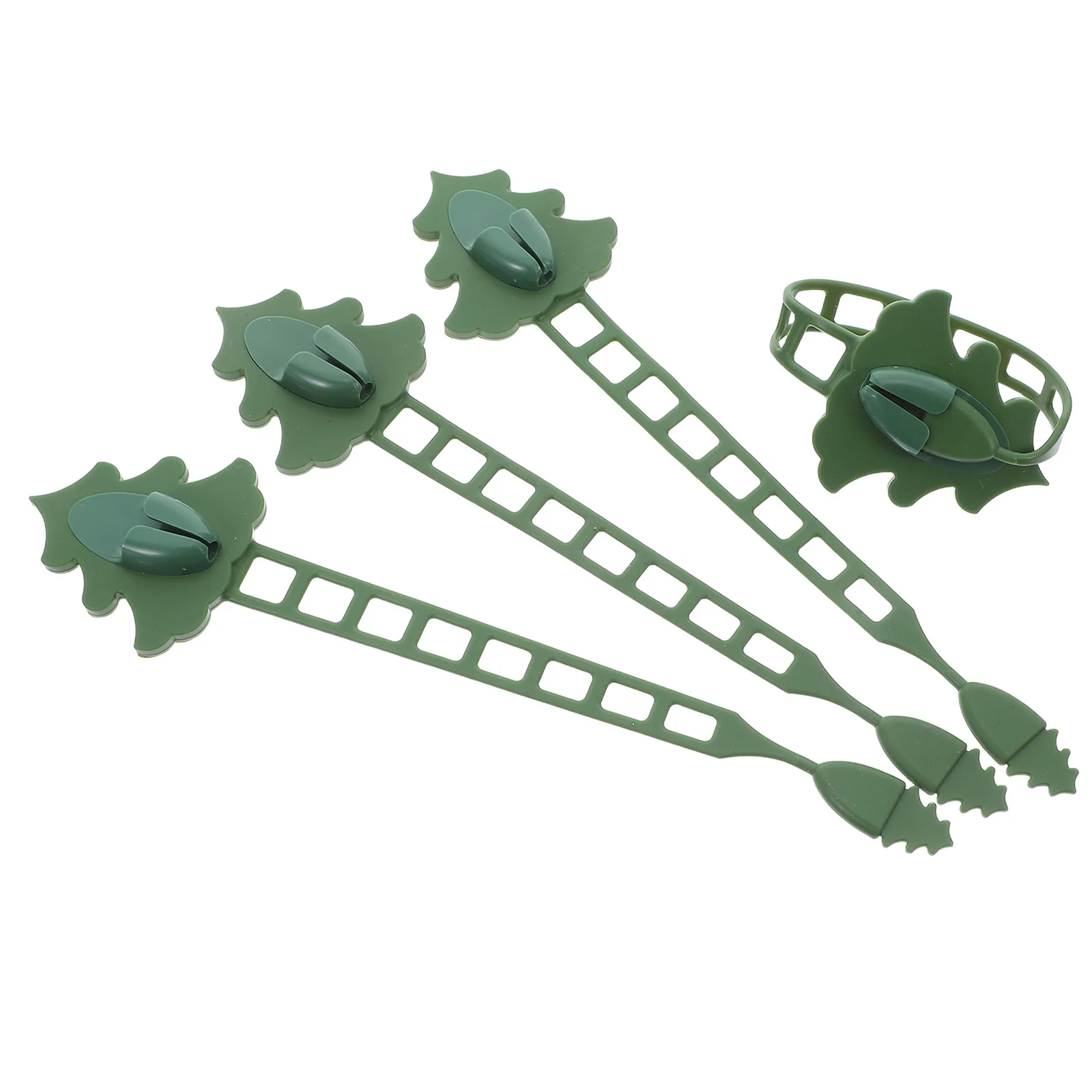 

4pcs Silicone Ties Reusable Christmas Garland Hanger For Mantle Adhesive Wreath Hook Garland Mantel Hangers - Fireplace