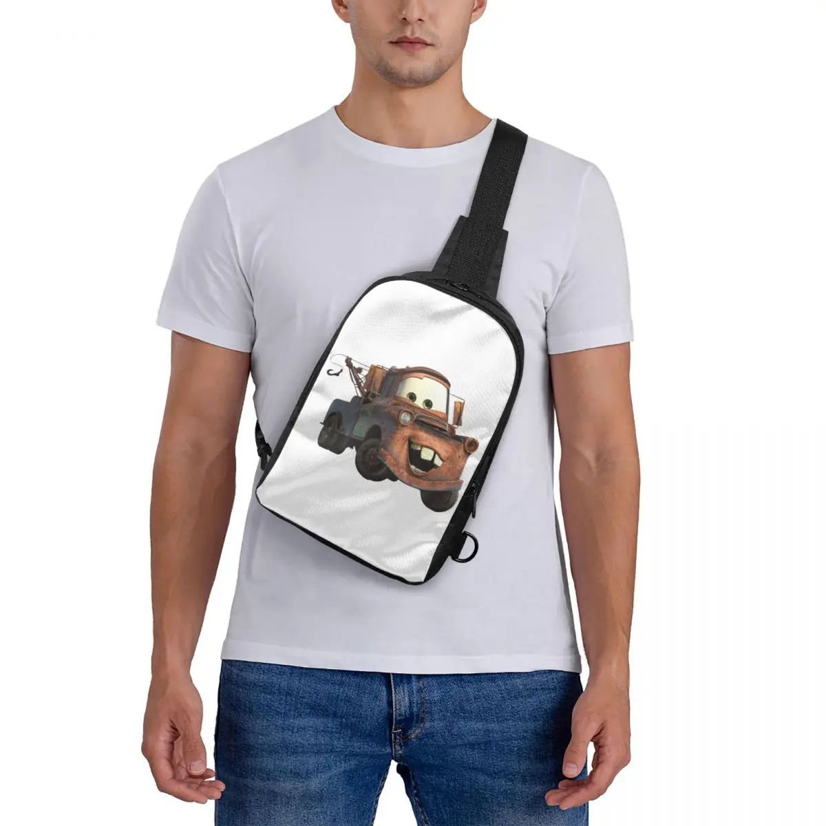 

Mater Chest Bag Crossbody Backpack Sling Shoulder Bag For Men Traveling Hiking Daypack