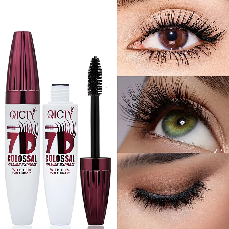 7D Waterproof Mascara Thickening Lengthening Liquid Fiber Curling Long-lasting Curly Eyelash Extension Not smudge Cosmetics