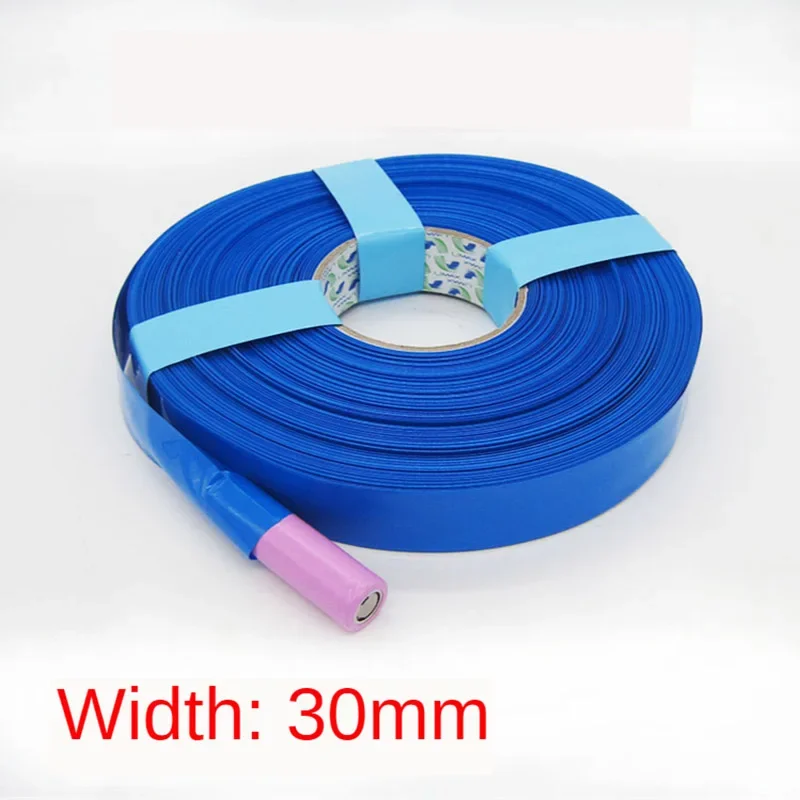 1m18650 21700 26650 32650 Lithium Battery PVC Shrinkable Tubing PVC Heat Shrink Tube 21700 Li-ion Wrap Cover Insulation Sheath