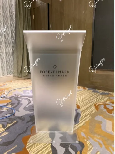 Frosted Acrylic Podium Lecture Podium Podium Sales Department Welcome Desk Restaurant Reception Desk Concierge Desk