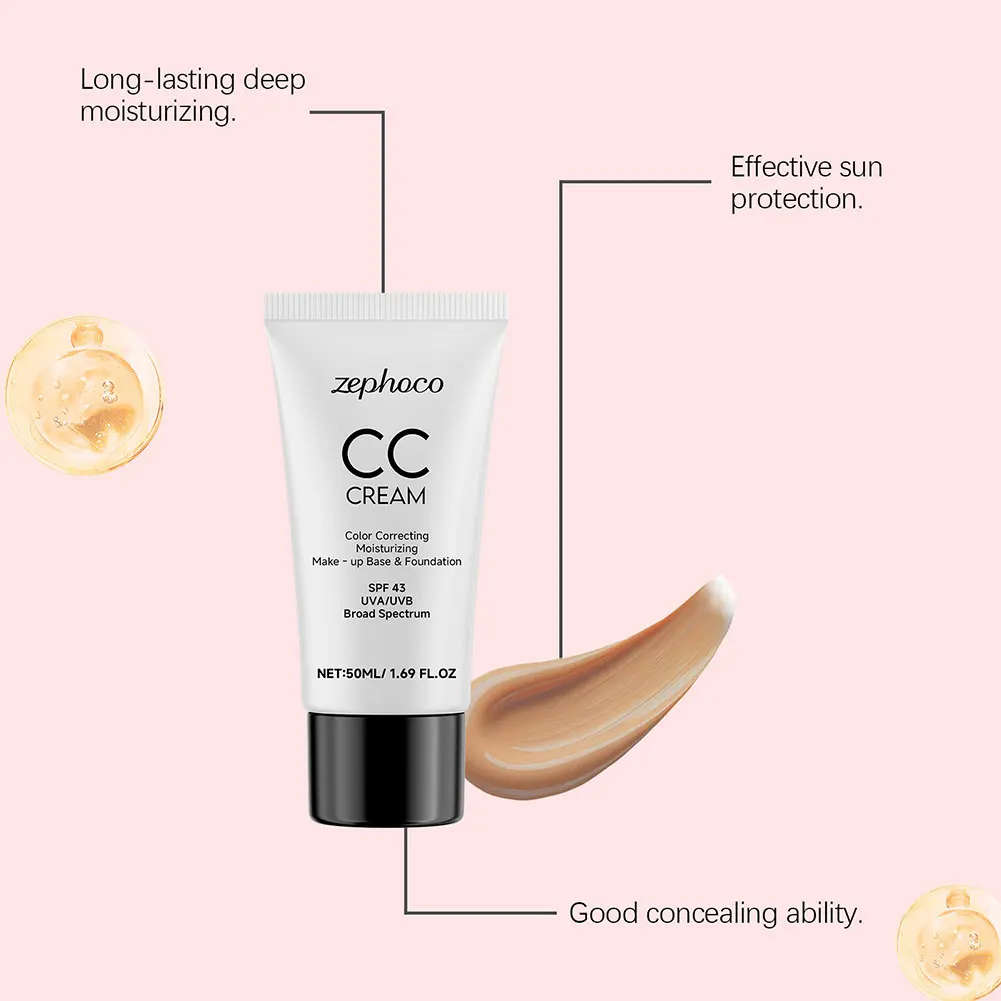 Koreanische CC-Creme mit SPF43 All-In-1-Kosmetik CC-Creme für tägliches Make-up Trucchi Make-up