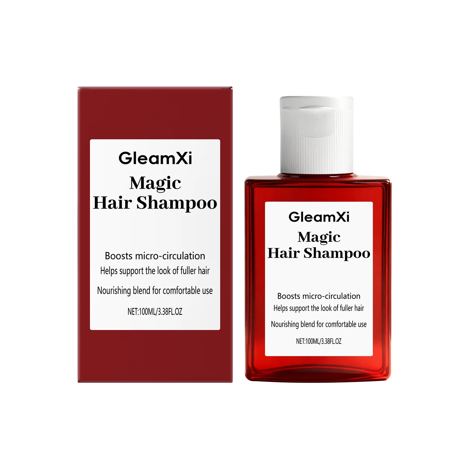 GleamXi Moisturizing and Radiant Shampoo - Refreshing and Hydrating Gentle Daily Cleansing Smooth and Voluminous Hair Care