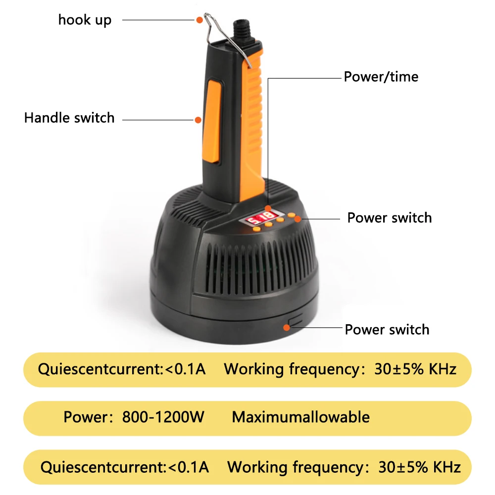 New Portable Electromagnetic Induction Sealing Machine Plastic Bottle Cap Sealer Power&Time Adjustable for Honey Jar Medicine
