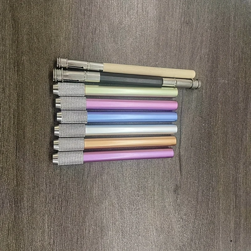 8 PCS Pencil Extenders, One Head & Dual Head Metal Handle Pen Holder Lengthener, School Office Supplies Art Writing Tool - view 3