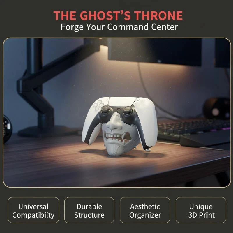 Game Controller Base For Ghost Mask Handle Bracket Desktop Display Stand Game Console Computer Decoration