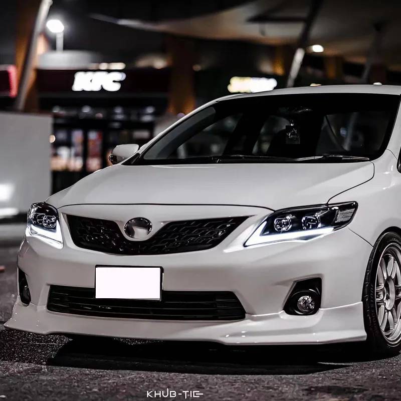 Modified For Toyota Corolla Racing Grill For Corolla 2011-2013 Modified Front Bumper Mesh Cover Front Grill Grille For Trims