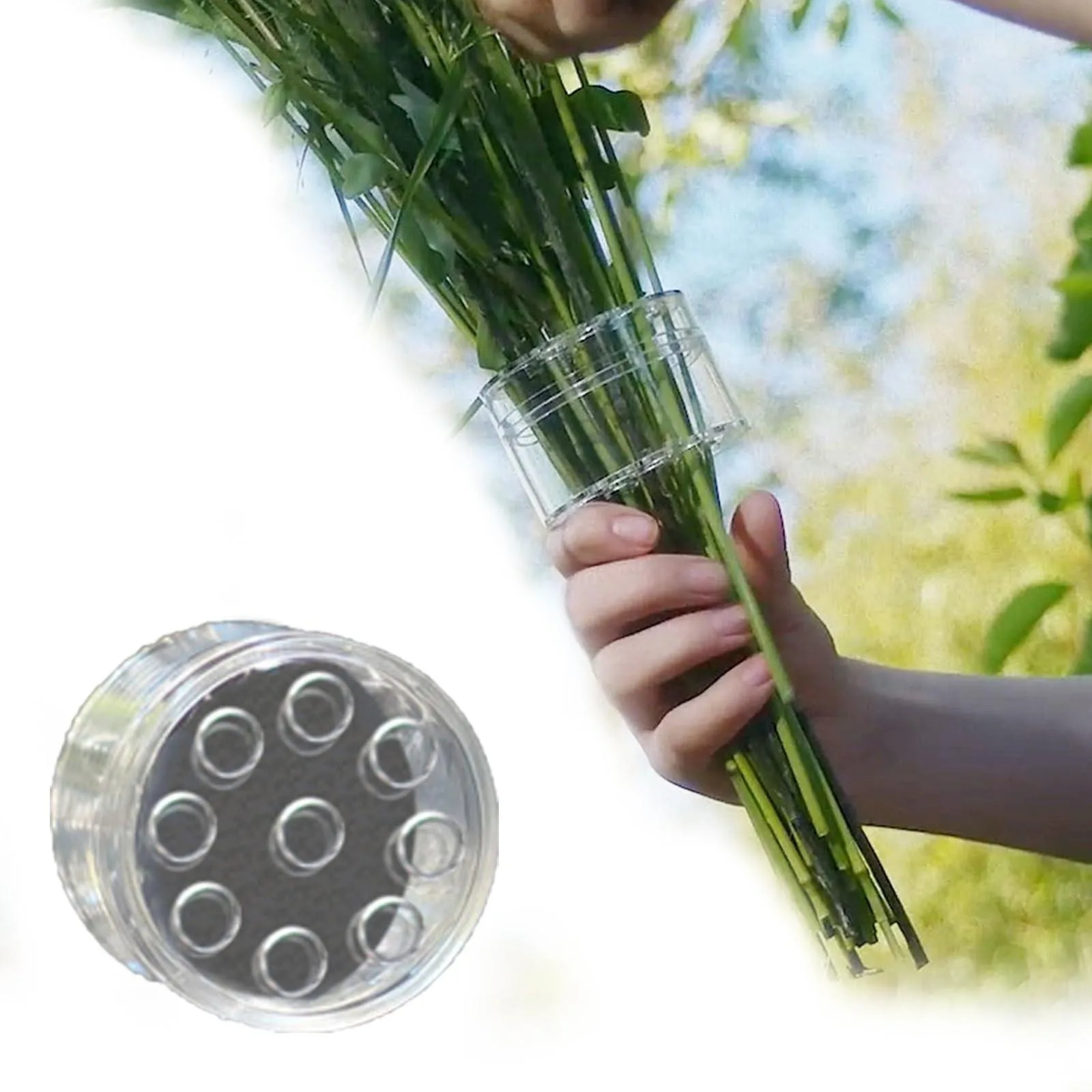 Ikebana Spiral Stem Holder Ring DIY Bouquet Twister Flower Arrangement Vase Accessory