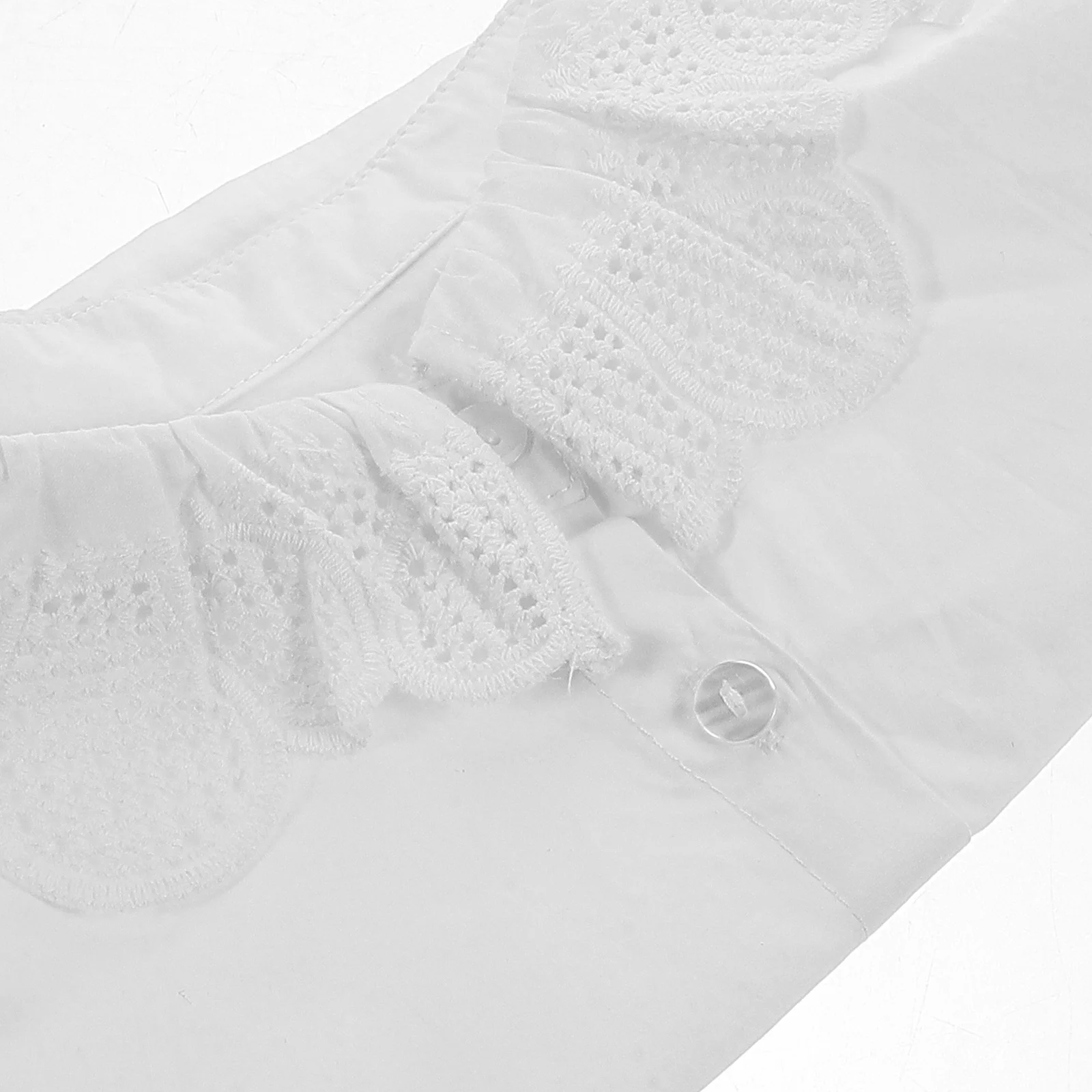 ياقة مزيفة من القطن، ياقة صناعية أنيقة قابلة للإزالة للنساء، فستان قميص، ملابس عصرية متعددة الاستخدامات، مريحة وسهلة الاستخدام #4