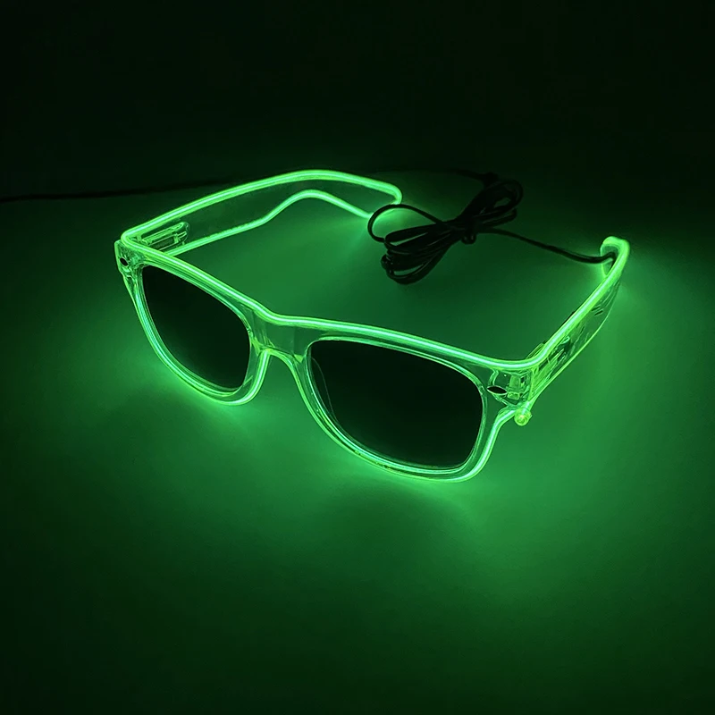 Led Luminous Glasses Dance Party NightClub CHRISTMA Festival Toys Party Supplies Neon Light Glasses Women Men Light Up Sunglasse