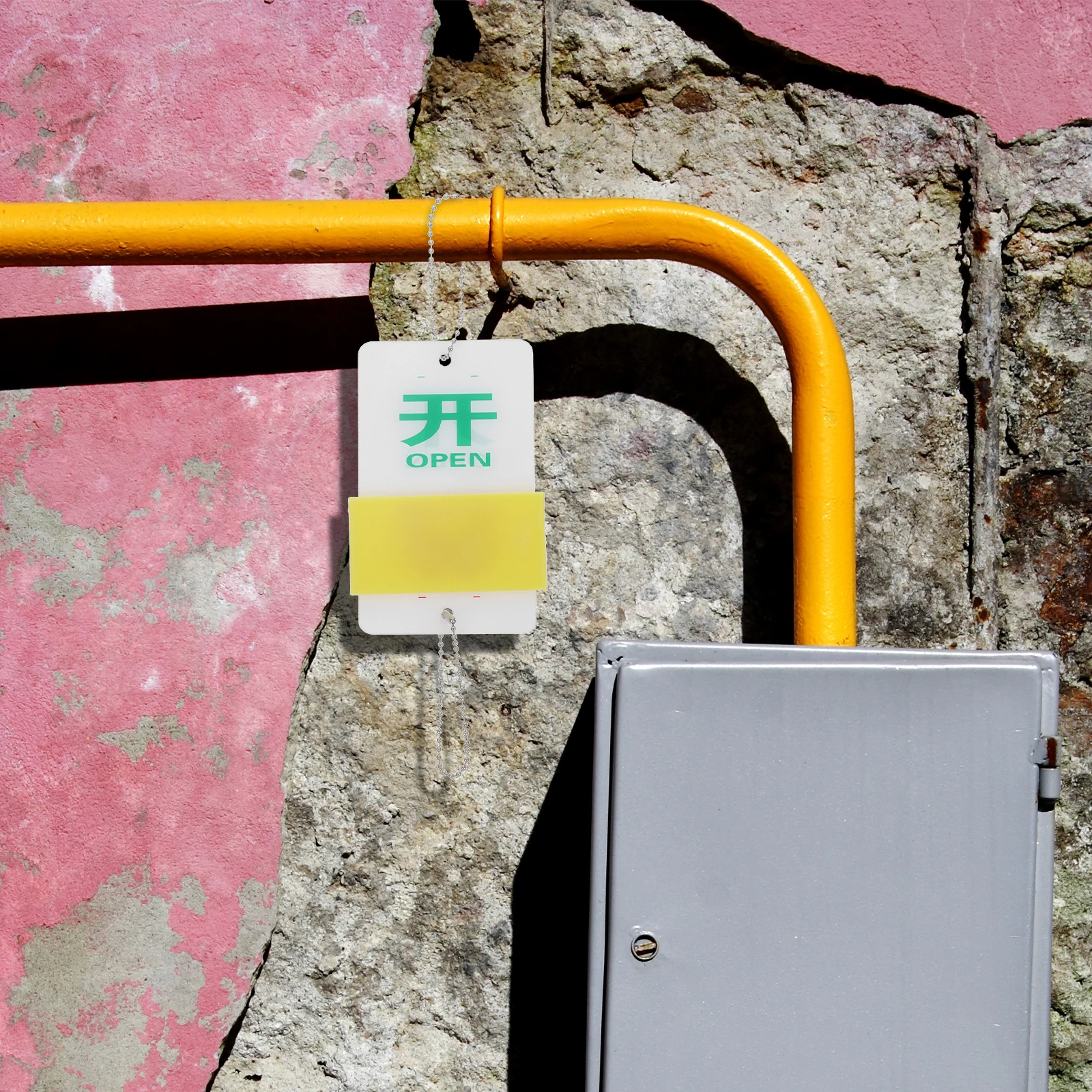 

Valve Warning Sign Double-sided Open Signs Equipment Valves State Machine Indicator Close / and Hanging