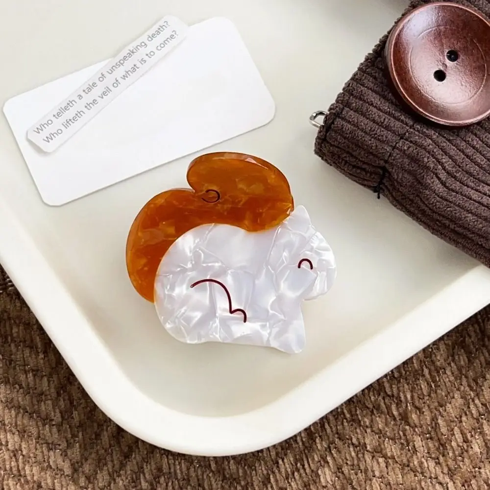 

Cute Cat Capybara Hair Clip Cartoon Creative Acetate Kitty Hair Claw Headwear Fashion Squirrel Hairpin Girls