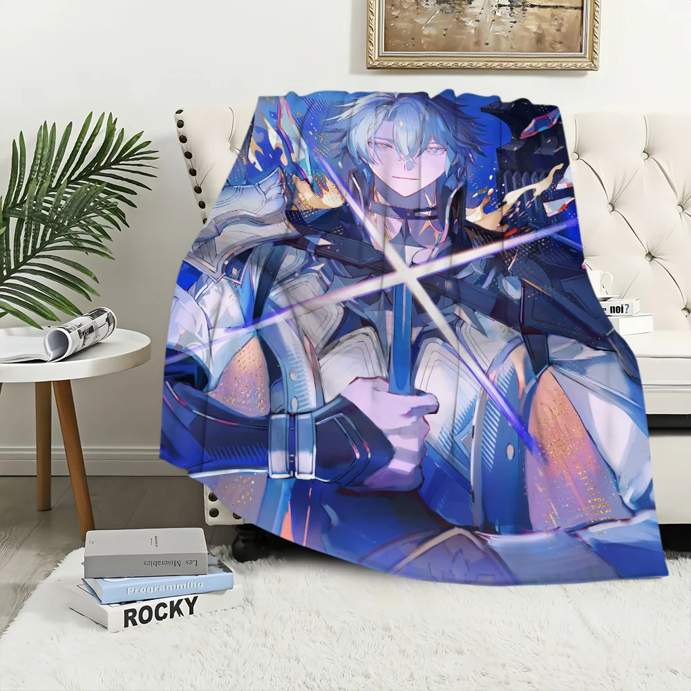 Honkai Star Rail Wiki Phainon Blanket Blanket for Couch Sofa Travel Home Hiking Picni Bed Beding Flannel Blanket birthday gift