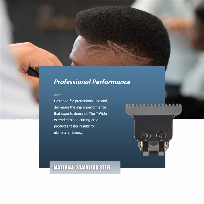 A23Q-T-Shaped Hair Clipper Blade With Stand T9 Blade Trimmer Replacement Head Replacement Clipper Head