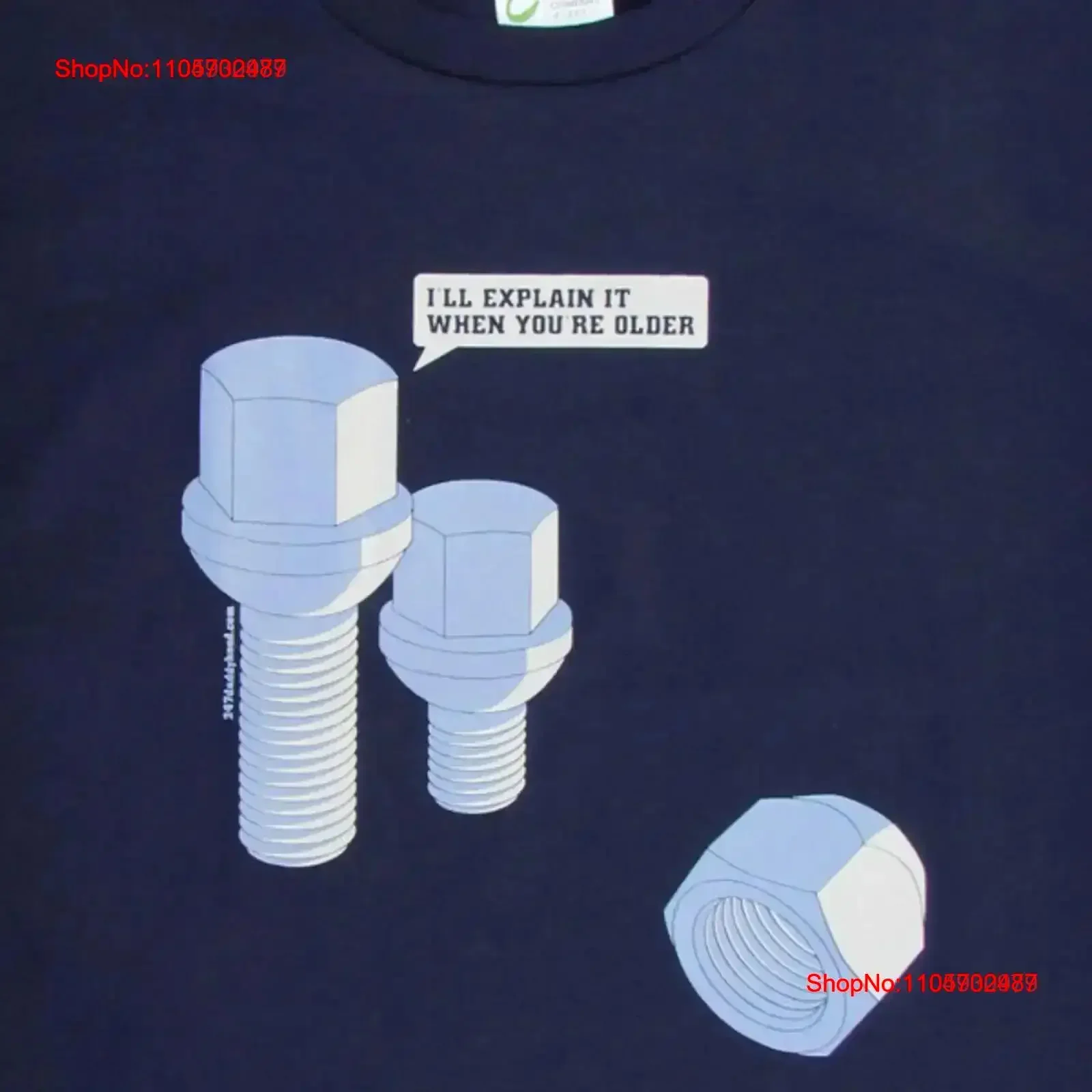 Lug Bolt Father Son Tools Nuts Bolts Funny Navy Blue Daddy T shirt Edgy Humor Dad Father's Day vintage Washed Casual Stretched