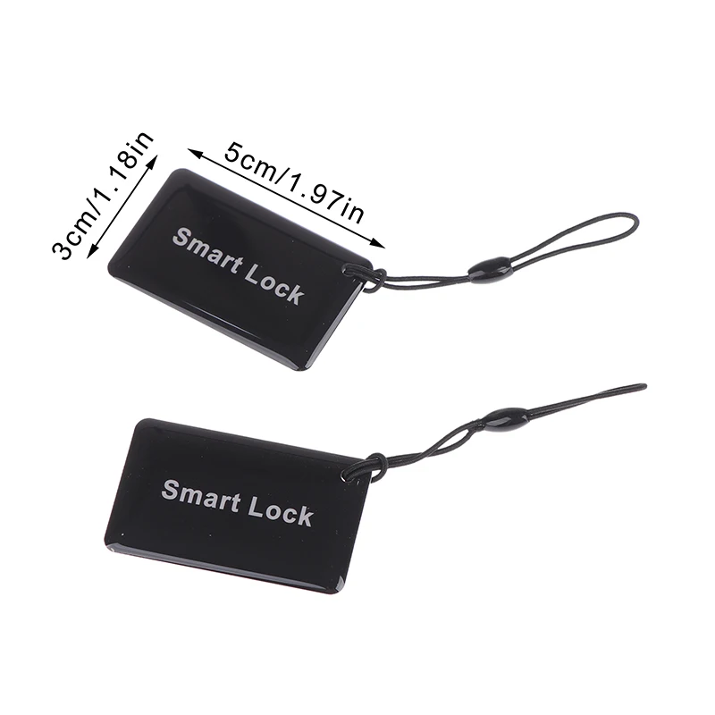 B*5/10Pcs Black PVC 13.56Mhz IC Card Electronic Smart Door Lock Card Digital Smart Fingerprint Locks Unlock Small RFID Card