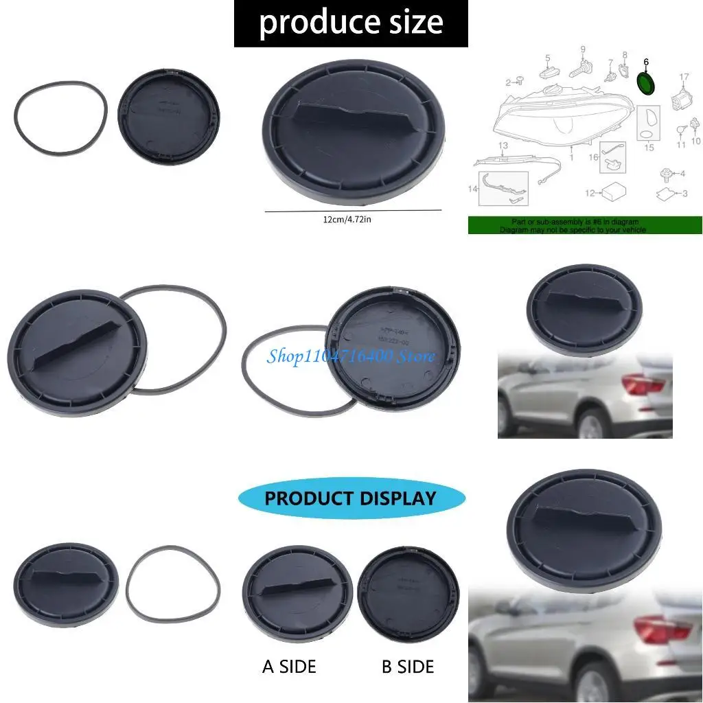 

y1gd 63117204272 for 2008-2012 Headlamp Dust Cover Protector Replacement Part