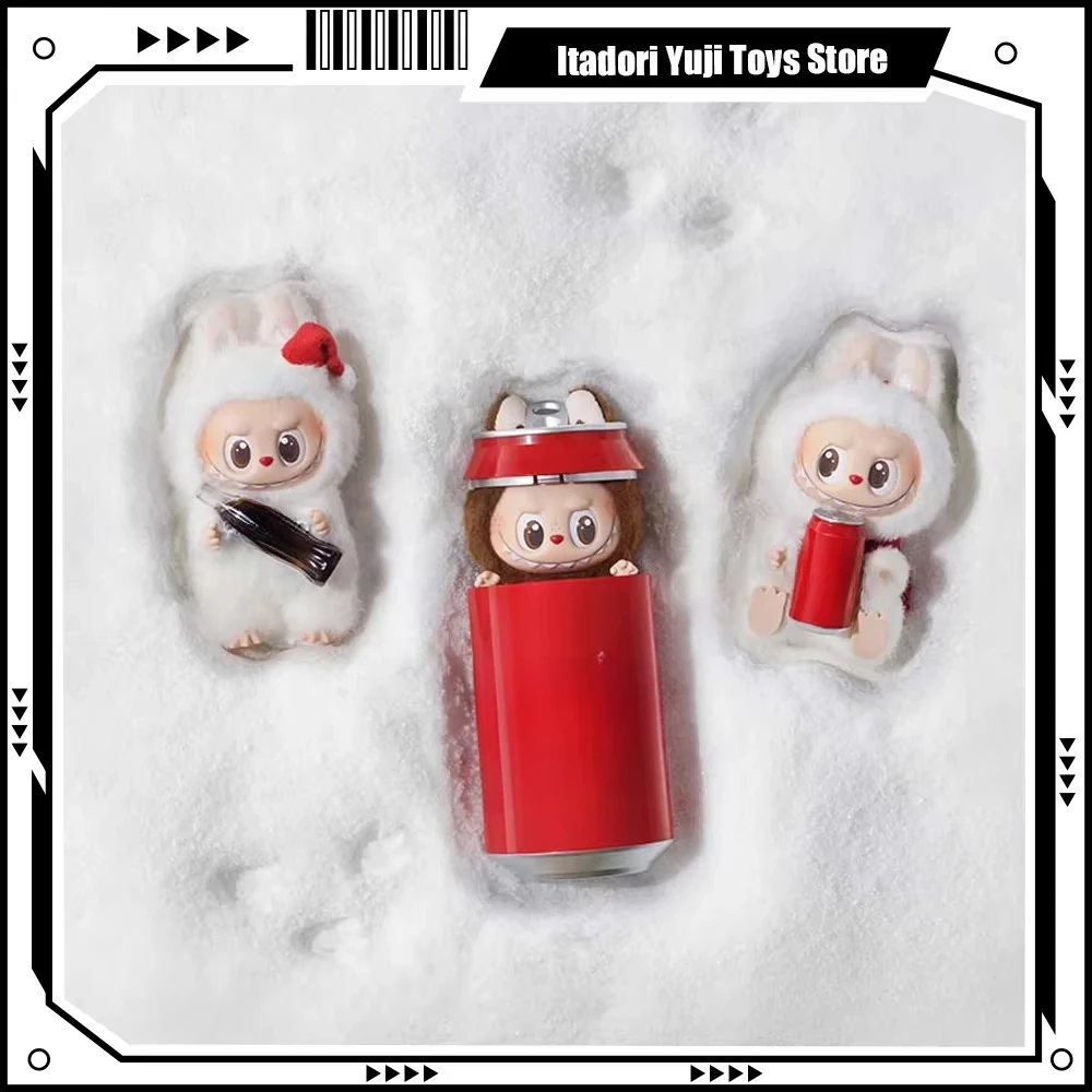 

[In Stock] Genuine The Monsters Coca Cola Series Vinyl Action Figure Face Doll Labubu Keychain Pendant Decoration Christmas Gift