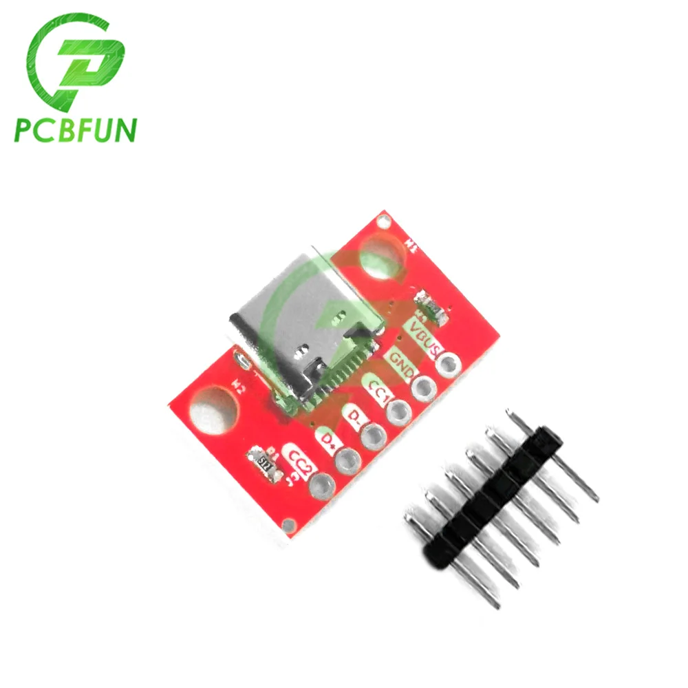 USB 3.1 Type-C Connector Socket 16 Pins Female Test PCB Board Adapter for Data Transfer Power Adapter Board Module 2.54mm image 5