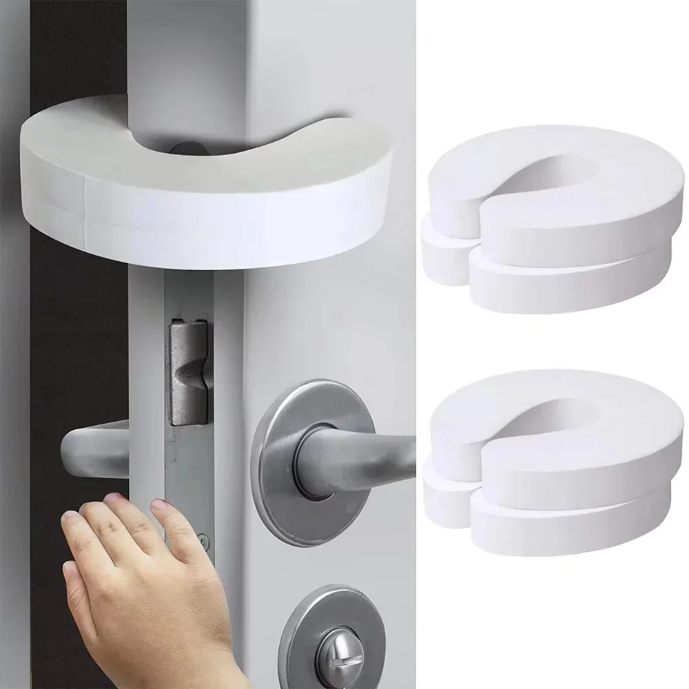 4-Piece Door Finger Clip Guard Board, Door Stopper, Super Soft Foam Sleeve, Safety Finger Protection