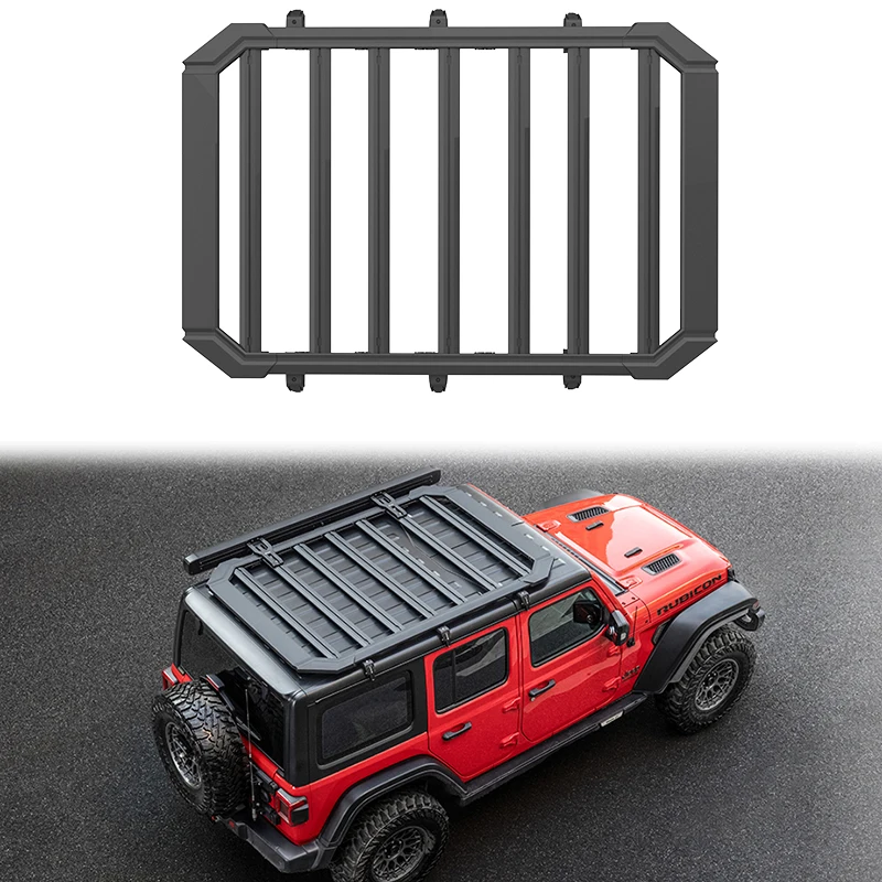 

Длинный стильный багажник на крышу, багажник на крышу, алюминиевая корзина для Jeep Wrangler JL 4XE, аксессуары для бездорожья, платформа на крышу