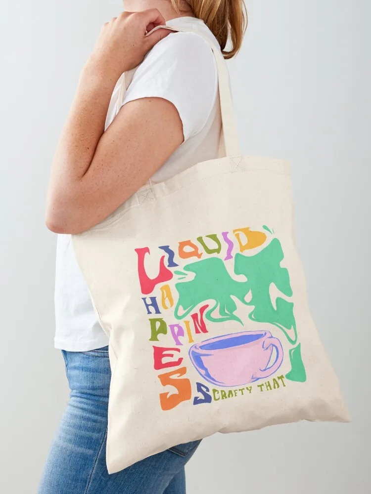 Liquid Happiness Tote Bag Lady bags cloth bag woman sacs de shopping