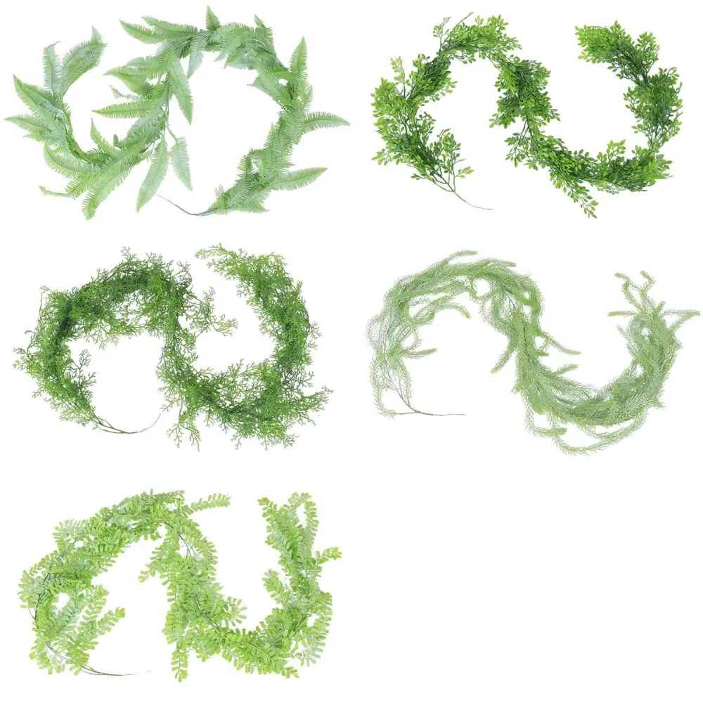 Extra Long Artificial Plant Vine Green Various Types Simulation Fern Leaves Garland DIY Accessories Wall Hanging Ornament