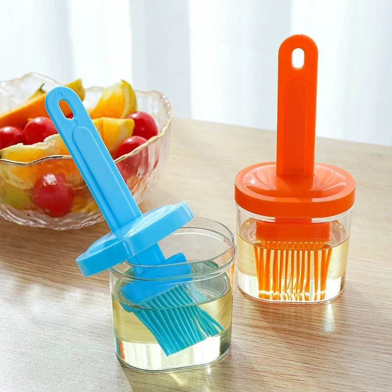 High Temperature Oil Brush Resistant Silicone Bottle Brush Portable Barbecue Oil For Kitchen Baking Pancake Oil Brush Tool