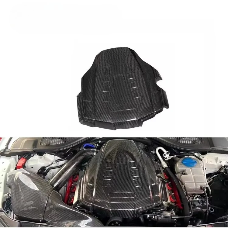 

C7 Dry Carbon Fiber 3k Twill Clear Texture Car Hood Car Parts Replacement A6 A7 C7 3.0T 2016-2018