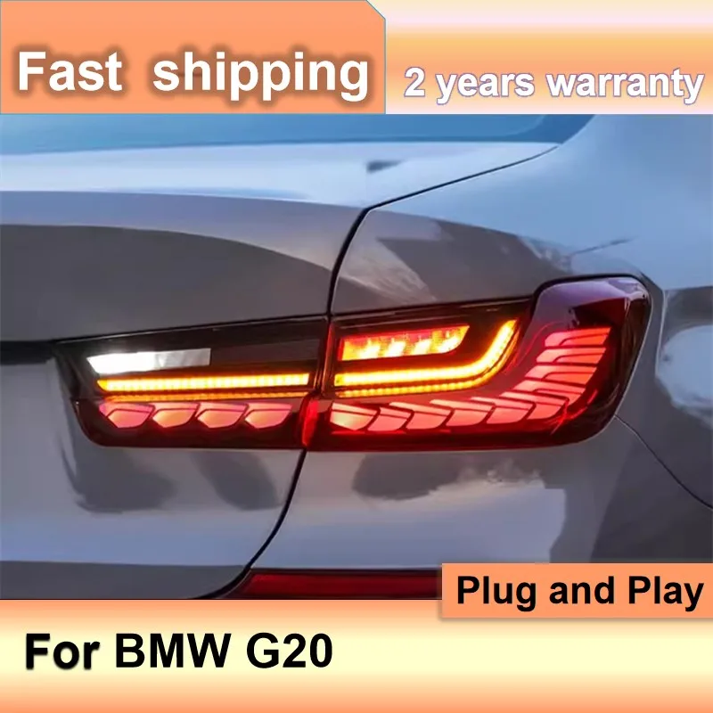 

Стайлинг автомобиля для BMW G20, задние фонари 2019 2020, G20, задний фонарь BMW 3 серии, динамический указатель поворота, DRL, автомобильные аксессуары