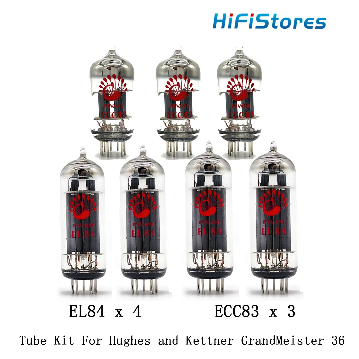 

Replacement Valve Guitar Tube Kit For Hughes and Kettner GrandMeister 36 Amplifiers 3PCS ECC83 4PCS EL84 Electronic Vacuum Tube