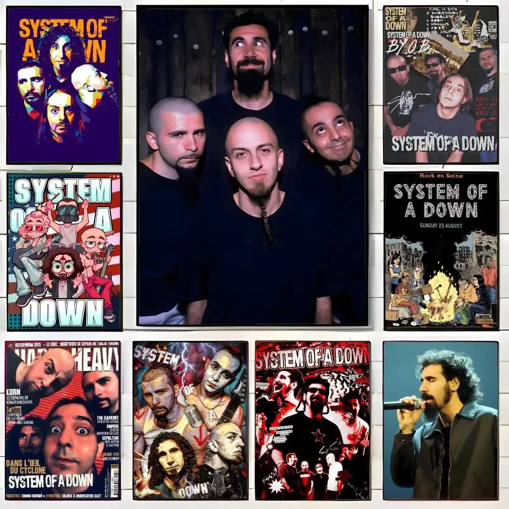 Metal Album S-System of a Down Toxicity Poster Wall Art Print Decorative Mural Home Decor Gift Unframed