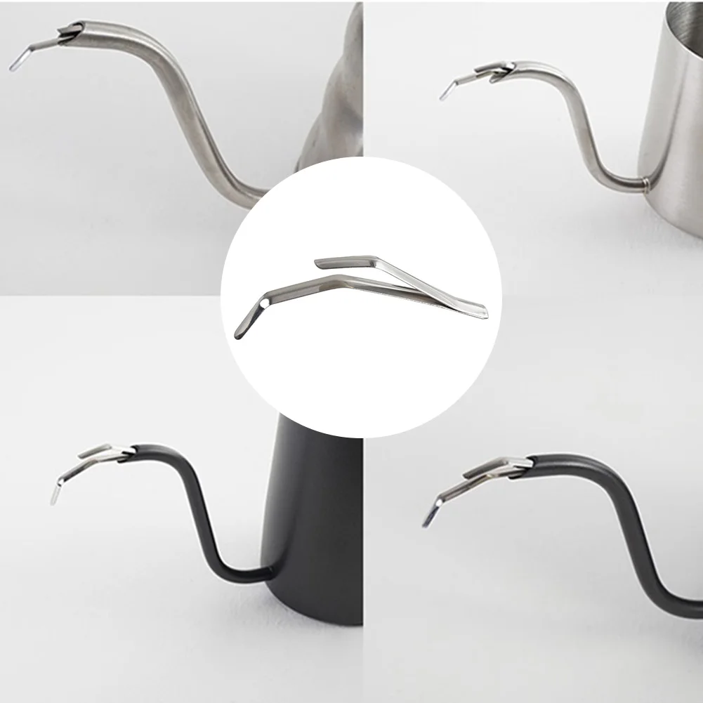 Coffee Pot Spout Control Portable Fine-mouth Pot Water-conducting Sheet Stainless Steel Easy To Clean Kettle Coffee Accessories
