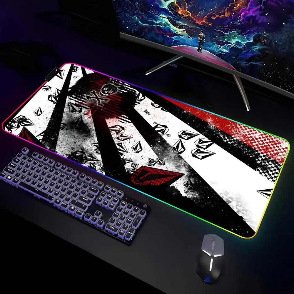 volcom-ロゴマウスパッドゲーマー-rgb-デスクマットキーボードマットゲーミングラップトップ-led-マウスパッドデスクプロテクターアニメマウスマット
