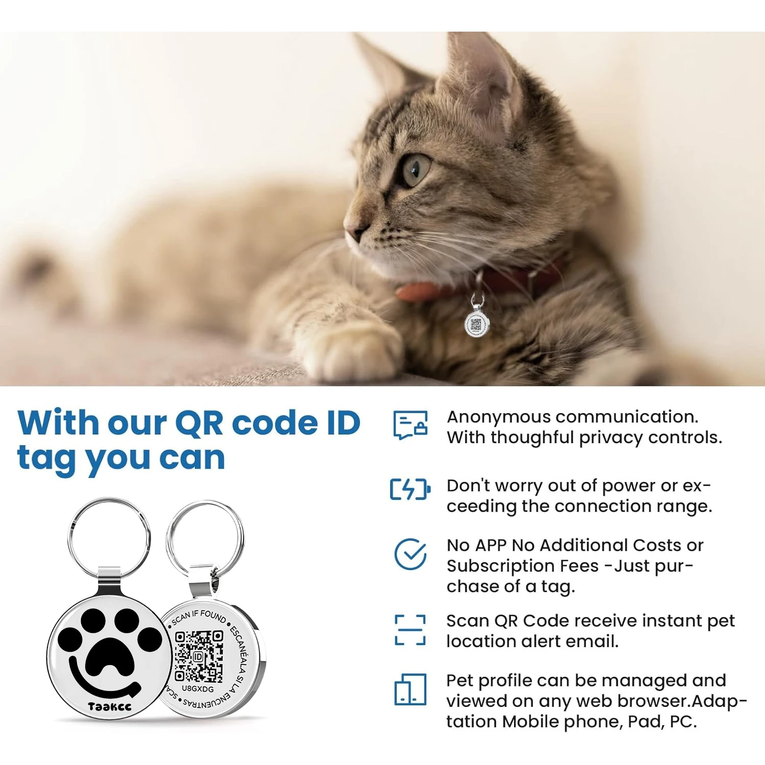 ป้ายชื่อสัตว์เลี้ยงแบบ QR สำหร - Pet Supplies Online บทวิจารณ์และราคา
